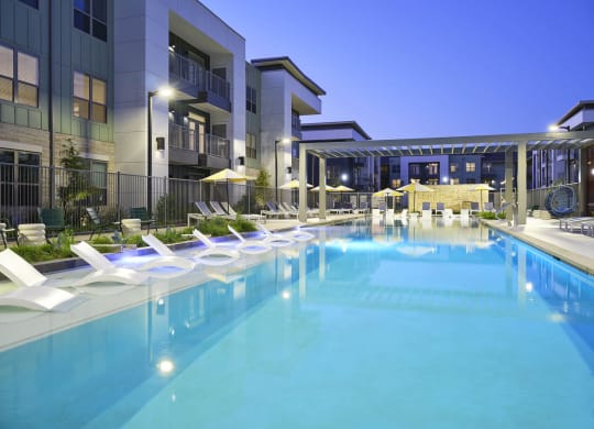 a swimming pool at the residences at city center apartments