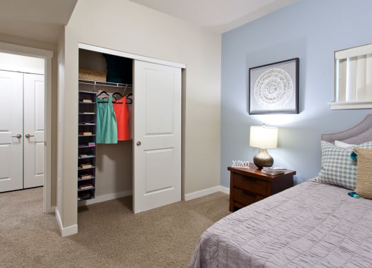 Island View Apartments Bedroom and Closet