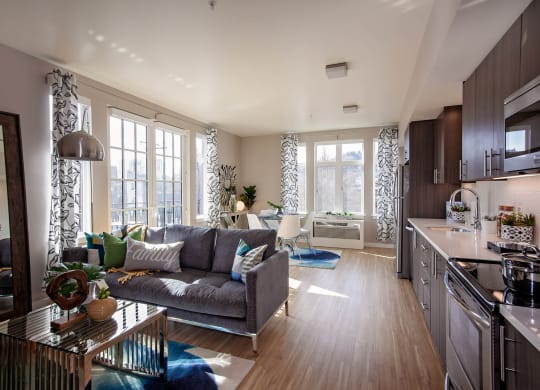 North Hollow Apartments Model Living Room