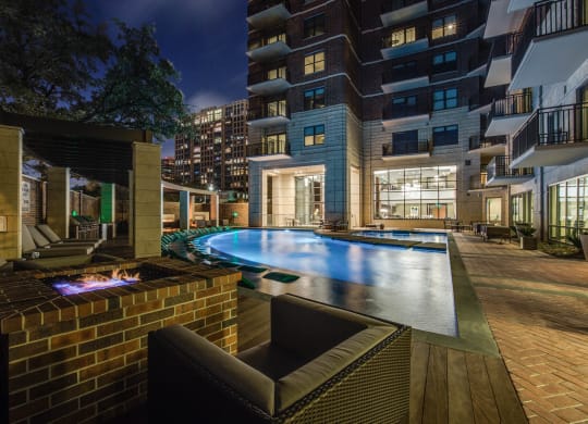 Poolside Fire Pit