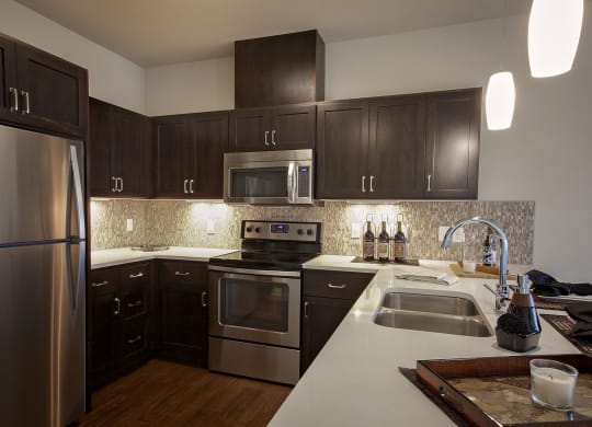 Portera at the Grove_Wilsonville  Modern finishes in kitchen