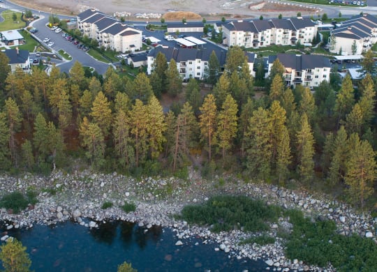 River House Apartments Spokane Valley, Washington Aerial View of Property