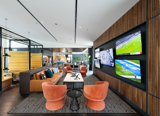 Lounge with Big Screens