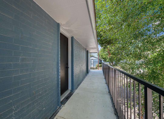 Photo of outside walkway at Sunset Heights, San Antonio, TX, 78209