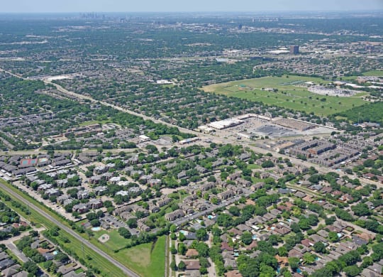 a city from the air