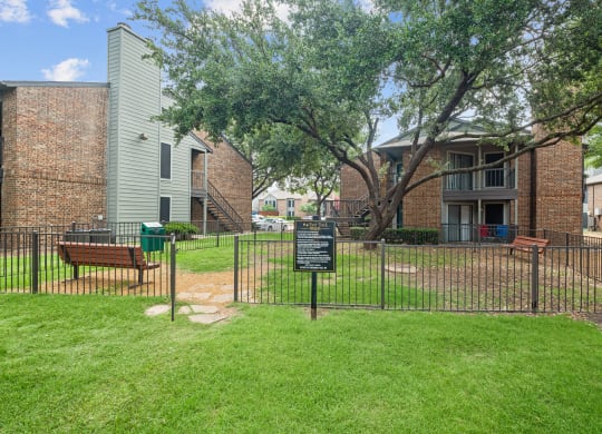 our apartments offer a dog park with plenty of room to run