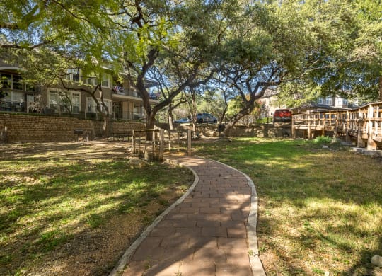 Green Space Walking Trails at Villas at Rogers Ranch, San Antonio