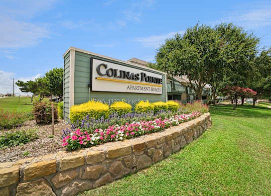 A sign for Colin's Runes Apartment Home is shown.
