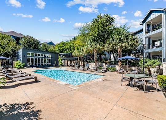 the swimming pool at our apartments at Remington Ranch, Texas, 78247