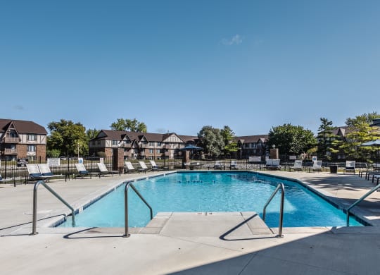 swimming pool and chairs in Indianapolis