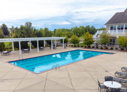take a dip in our resort style poolat The Harbours Apartments, Clinton Twp, MI, 48038