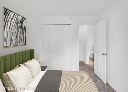 Petunia Layout Second Bedroom at LakePointe Apartments, Batavia, OH
