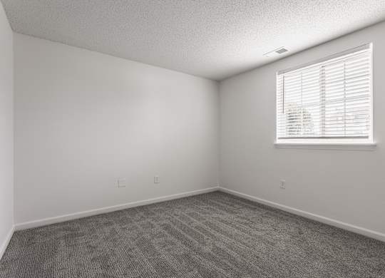 an empty room with carpet and a window at Latitudes Apartments, Indianapolis