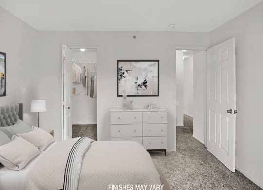 Senna Layout Bedroom at LakePointe Apartments, Ohio 45103