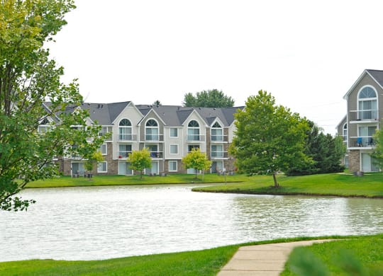 Lake Views and Walking Paths at Westlake Apartments, Belleville, 48111