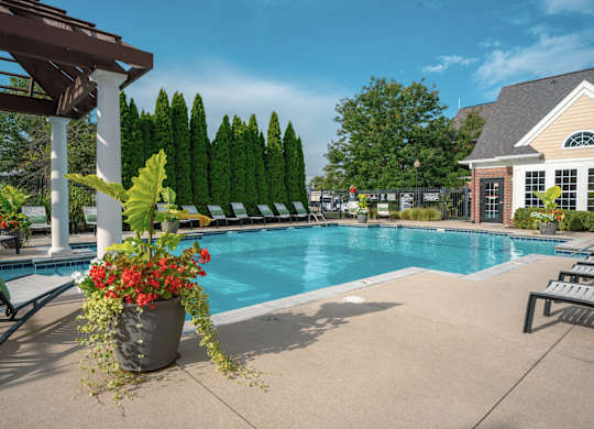 Swimming Pool at Alexandria of Carmel Apartments, Carmel, Indiana