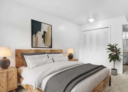 Spacious bedroom at Apple Ridge Apartments, Walker, MI