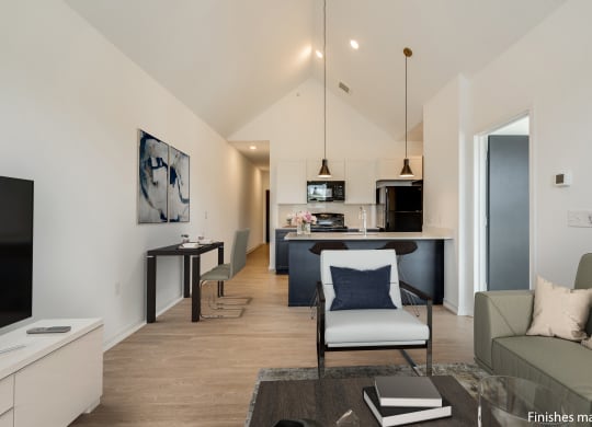 Living Area at Uptown Square Apartments, Troy, MI, 48083