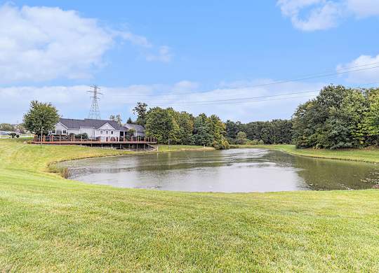 A large pond at Autumn Lakes Apartments and Townhomes, Mishawaka, IN