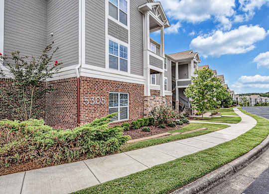 our apartments offer a sidewalk in front of our building at Avellan Springs Apartments, North Carolina