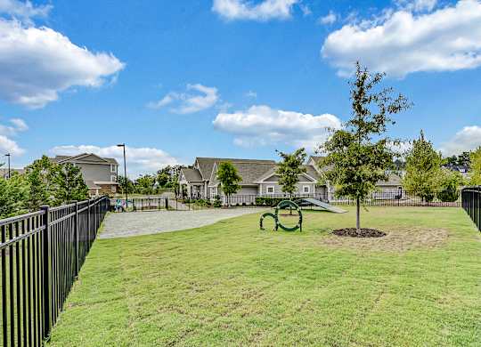 community park with playground and trees at Avellan Springs Apartments, Morrisville, NC, 27560