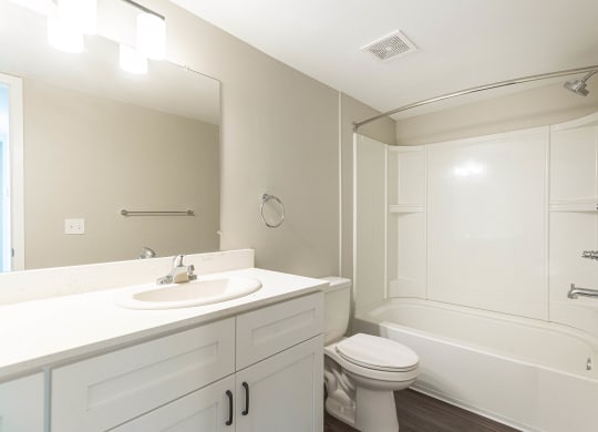 Bluebell Renovated Bathroom at Bristol Square and Golden Gate Apartments in Wixom, MI