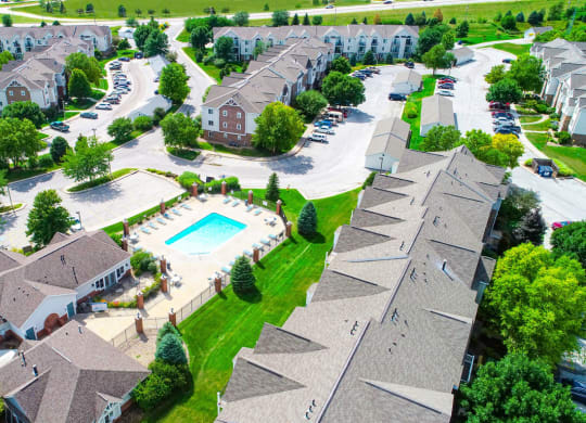 Lush Green Views at Brentwood Park Apartments in LaVista, NE