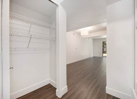 entryway with large closet at Byron Lakes Apartments, Byron Center, MI