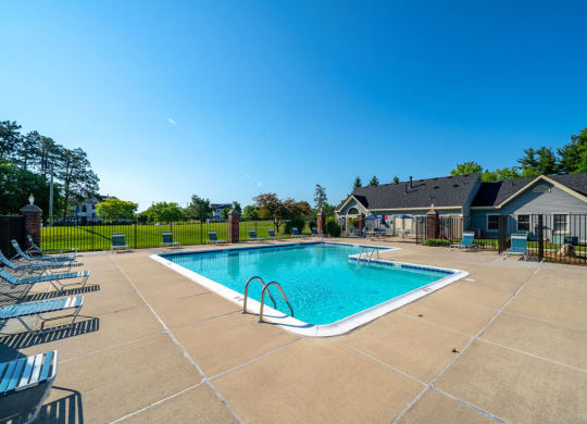 Refreshing Pool at Canal Club Apartments in Lansing, MI