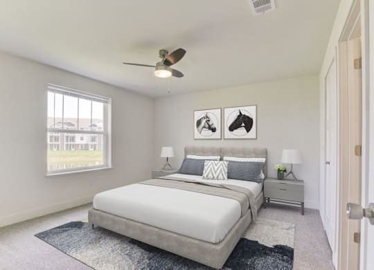 Bedrooms with Large Windows at Chase Creek Apartment Homes, Huntsville, AL, 35811
