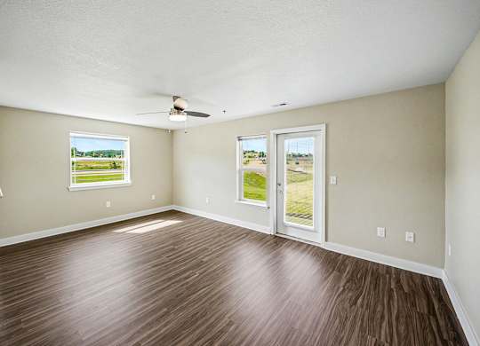 End Style with Enlarged Living Room and Extra Windows at Chase Creek Apartment Homes, Huntsville, AL, 35811