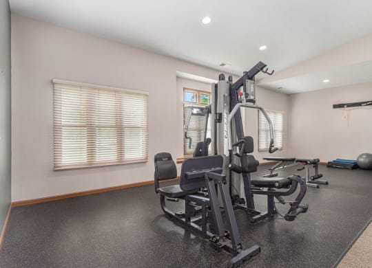 the gym at the preserve apartments at Colonial Pointe at Fairview Apartments, Nebraska, 68123