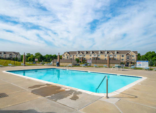 Relaxing Pool at Colonial Pointe at Fairview Apartments, Bellevue, Nebraska