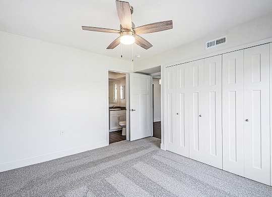 Second Bedroom with an Ensuite at The Crossings Apartments, Grand Rapids, Michigan