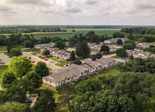 arial view of the ridge at gainesville apartments at Beacon Hill and Great Oaks Apartments, Rockford, 61109