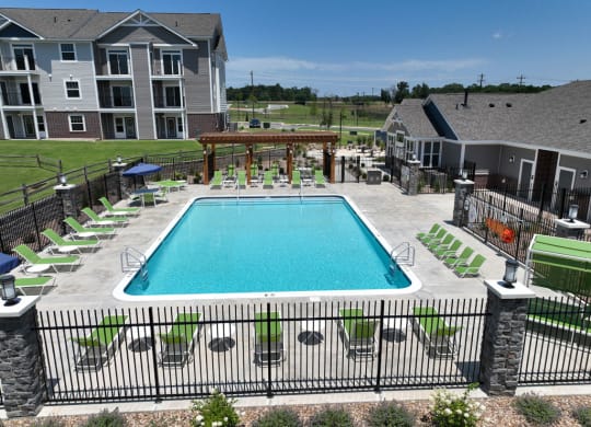 Overhead Pool View at Dodson Pointe Apartment Homes in Rogers, AR