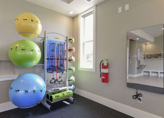 Interactive Fitness Equipment at Dodson Pointe Apartment Homes in Rogers, AR