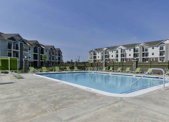 Resort-Style Pool with Sundeck at Dodson Pointe Apartment Homes, Rogers, AR