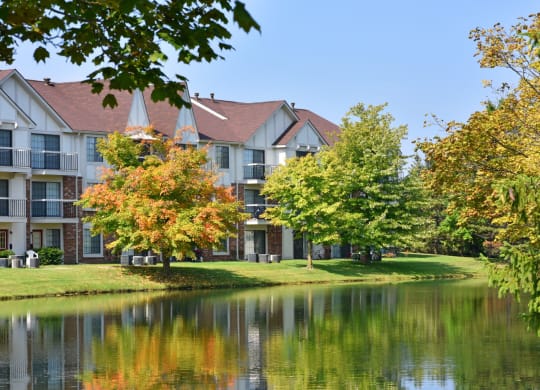 Park Like Setting at The Springs Apartment Homes, Novi, Michigan