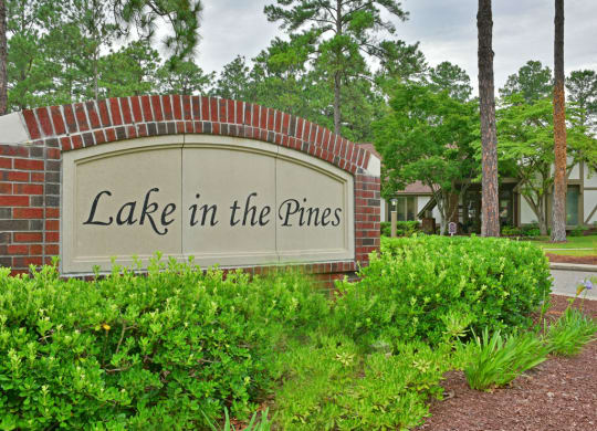 Entrance Sign at Lake in the Pines, North Carolina, 28311