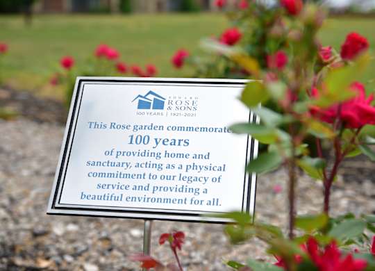 100 Year Commemorative Rose Gardenat Woodland Place Apartments, Midland