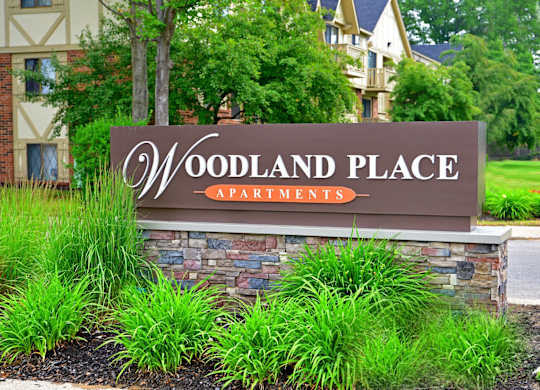 Woodland Place Apartments Entrance Signat Woodland Place, Midland, MI