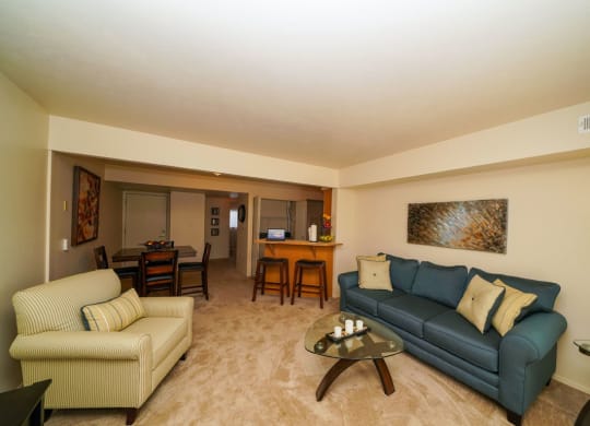 Open Living and Dining Areas at Dupont Lakes Apartments, 46825