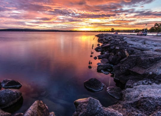 Sunrise over Lake Michigan at Eagle Ridge Apartment Homes, Traverse City, 49685