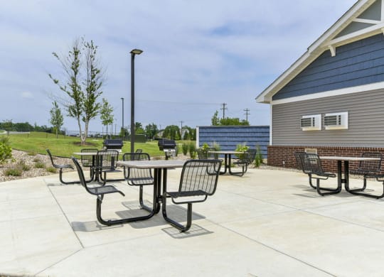 grilling stations at Eagle Ridge Apartment Homes, Traverse City, MI 49685
