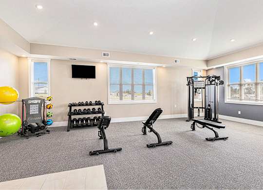 24 hour fitness center at Eagle Ridge Apartment Homes, Traverse City