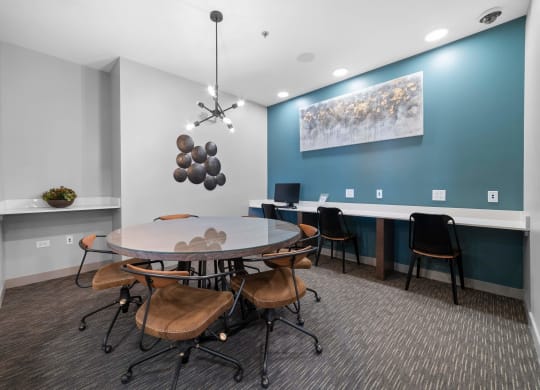 Business Center at Montgomery Place Apartments, Montgomery, Illinois