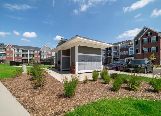 Mail Hub at Montgomery Place Apartments, Montgomery, IL, 60538