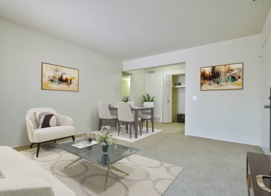 Classic Living Room Design With Television at Perry Place, Grand Blanc, 48439