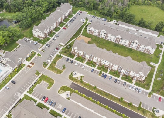 Aerial Community Photo at River Hills Apartments, Fond du Lac, WI